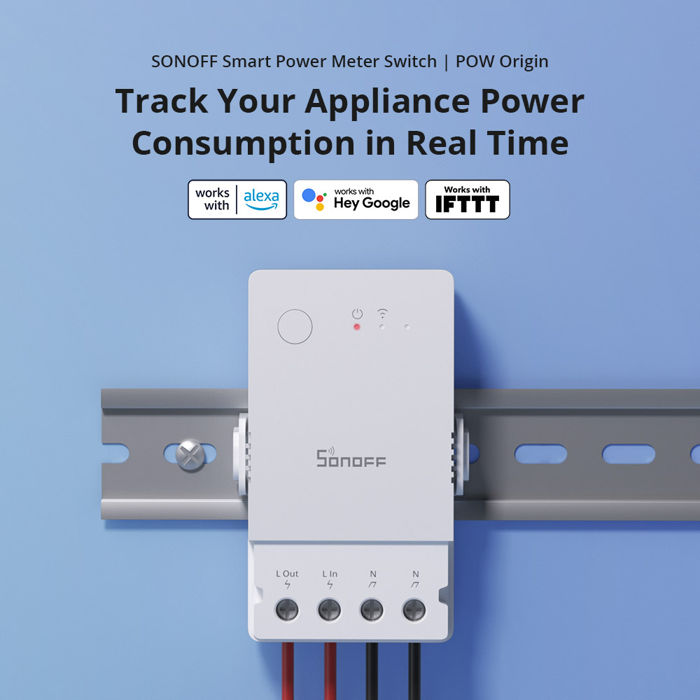 Sonoff Basic Switch - 1-6 ADET SONOFF POW Origin Powr316