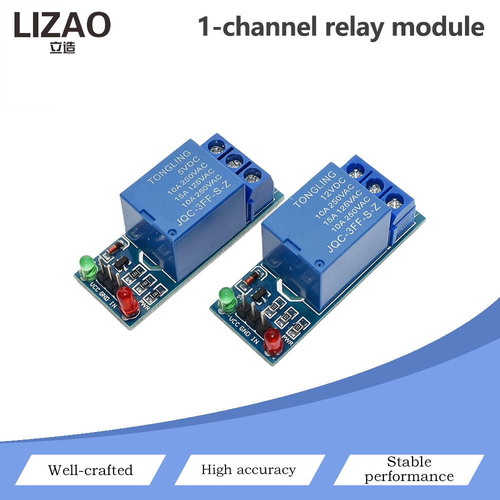 Home Automation With Arduino - 1 Kanallı Röle Modülü 3.3V 5V