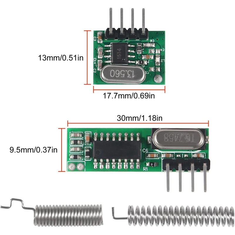 433 MHz Kablosuz RF Verici ve  - 433Mhz Receiver Module incelemesi ve fiyatı