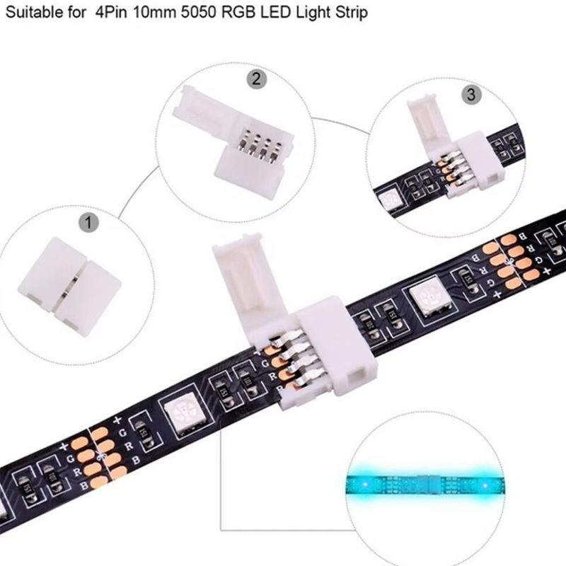 5 adet 4PIN 8mm Led Konektörü  - Rgb Led Matrix 8X8 incelemesi ve fiyatı